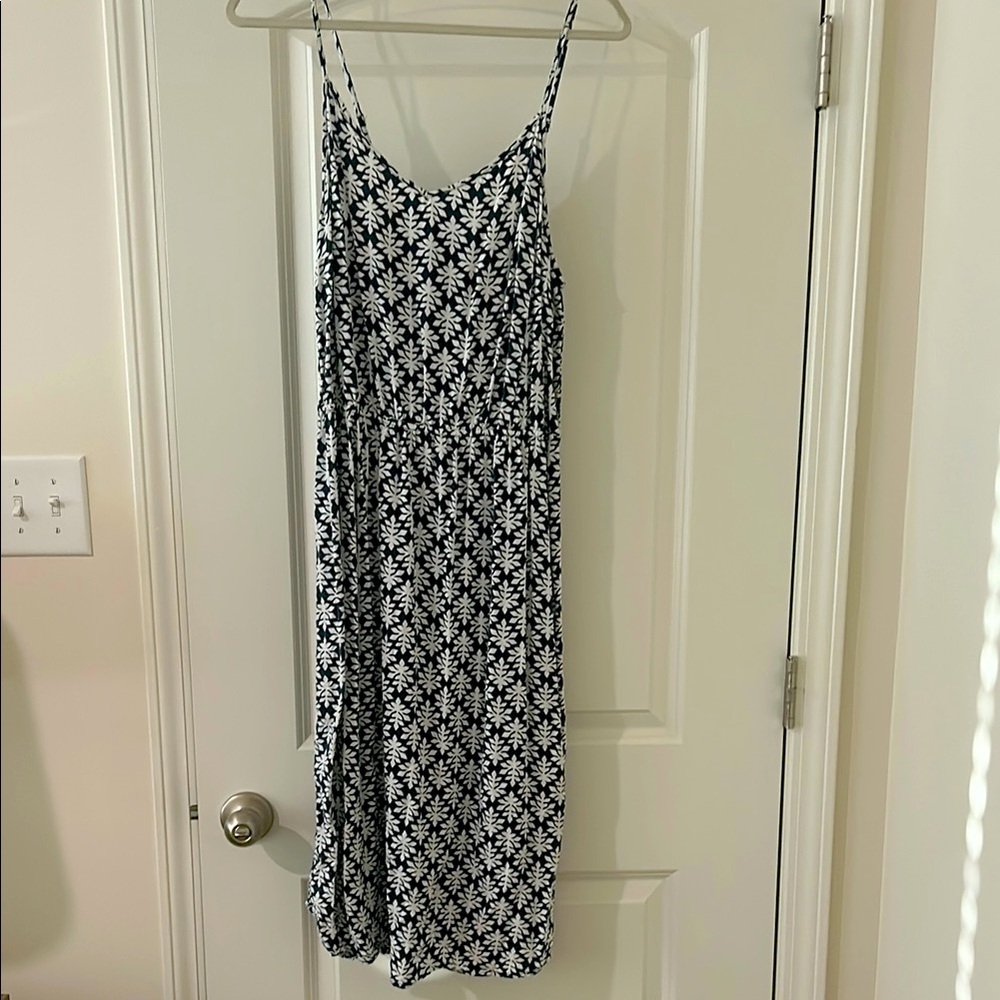 Large GAP Blue Spaghetti Strap Sundress Midi